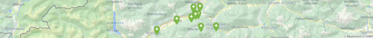 Kartenansicht für Apotheken-Notdienste in der Nähe von Wildschönau (Kufstein, Tirol)